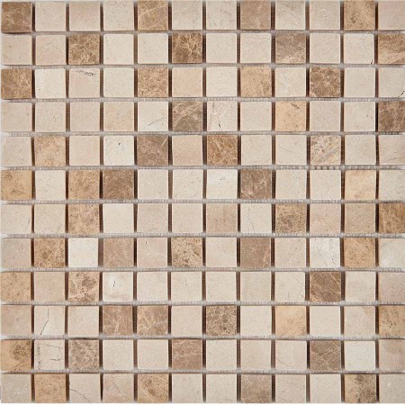  Pixel Mosaic Emperador Light, Crema Nova,  23x23 ,  305305x6 ,  . PIX 276