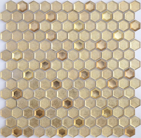  Caramelle Mosaic Aureo grani hexagon 13x23x6