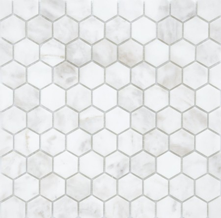  Caramelle Mosaic Dolomiti bianco MAT hex 18x30x6 (14   )