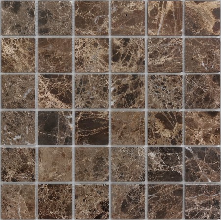  Caramelle Mosaic Emperador Dark POL 48x48x7 . 00-00003870