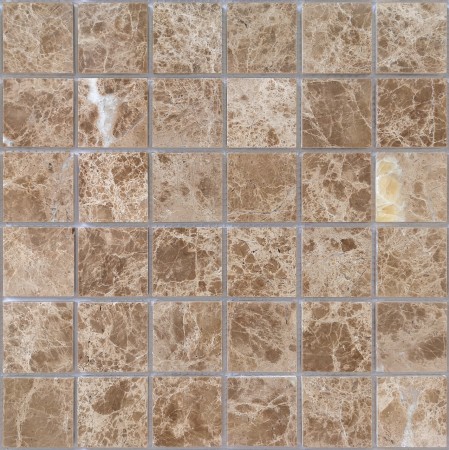  Caramelle Mosaic Emperador Light POL 48x48x7 . 00-00003869